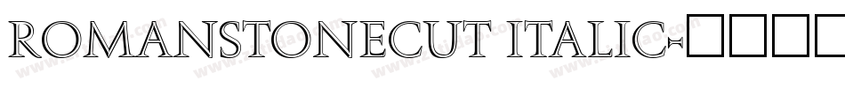 RomanStonecut Italic字体转换